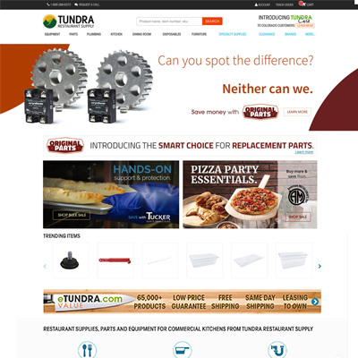 eTundra Promotional Advertisement Website Banners